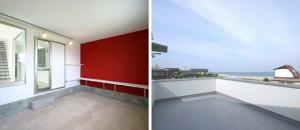 室内から愛車が見れるご主人自慢のガレージ。ロケーションを活かした広々バルコニー。季節の楽しみが増えます。