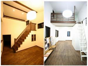 セカンドリビングから上がるロフトは、思い切って主寝室に。子供室には間仕切り可能なムーブクロークでお部屋が変幻自在。